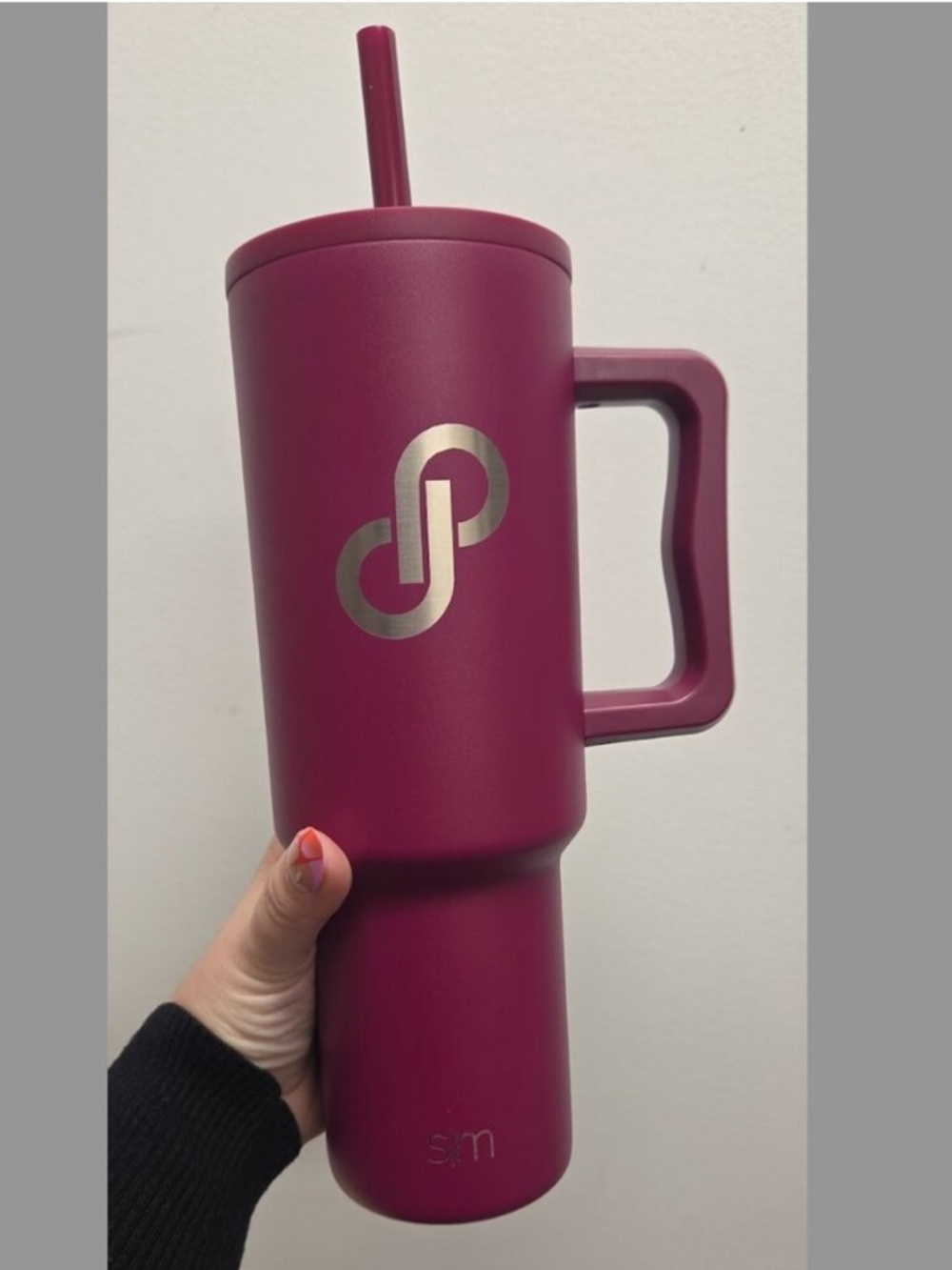 Poshmark Burgundy 40oz Simple Modern Tumbler With Straw